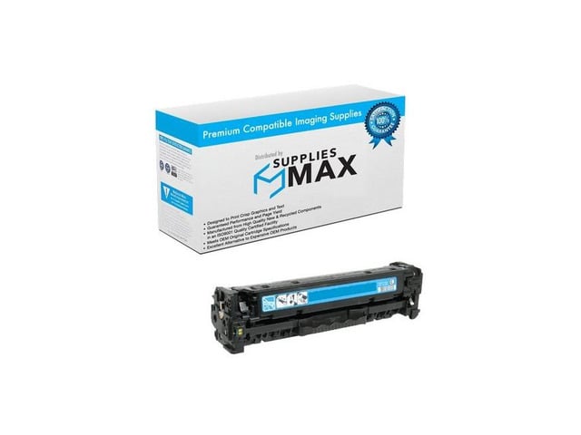 HP SuppliesMAX Compatible Replacement for HP Laser Jet Pro Color M351/M375NW/M451DN/M451DW/M451NW/M475DN/M475DW Cyan Toner Cartridge (2600 Page Yield)...