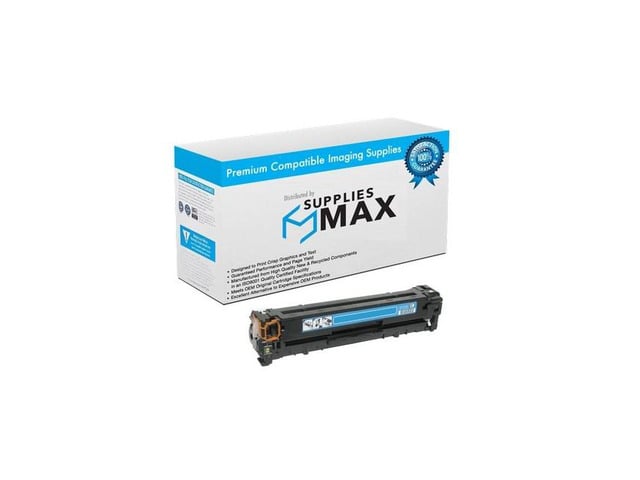 HP SuppliesMAX Compatible Replacement for HP Color Laser Jet CM-1312/CM-1312nfi/CP-1215/CP-1217/CP-1515N/CP-1518ni Cyan Toner Cartridge (1400 Page...