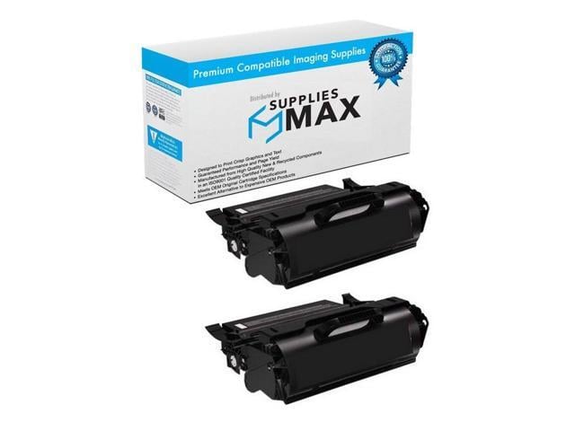SuppliesMAX Compatible Replacement for IBM InfoPrint 1410-MFP Toner Cartridge (2/PK-12000 Page Yield) (75P5521_2PK)