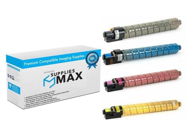 SuppliesMAX Compatible Replacement for Ricoh Aficio MP-C3500/MP-C3500SPF/MP-C4500/MP-C4500SPF Toner Cartridge Combo Pack (BK/C/M/Y) (TYPE...
