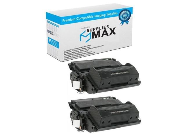 HP SuppliesMAX Compatible Replacement for HP Laser Jet 4345/4345X/4345XM/M4345X/M4345XM/M4345XS-MFP Jumbo High Yield Toner Cartridge (2/PK-28000 Page...