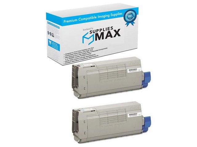 SuppliesMAX Compatible Replacement for Okidata C711CDTN/C711DN/C711DTN/C711N/C711WT Black Toner Cartridge (2/PK-11000 Page Yield) (TYPE 16)...
