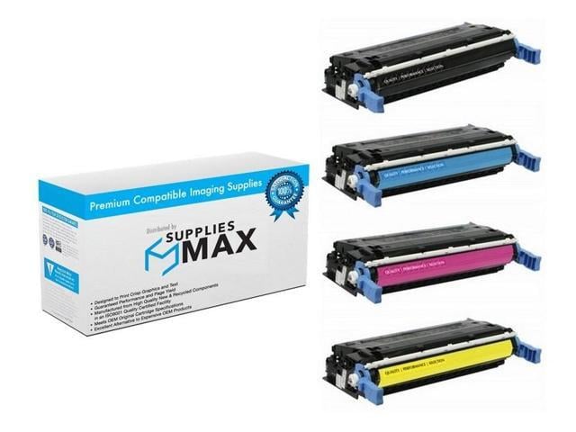 HP SuppliesMAX Compatible Replacement for HP Color Laser Jet 4600/4600DN/4600DTN/4610N/4650/4650DN/4650DTN/4650DTN/4650HDN/4650N Toner Cartridge Combo...
