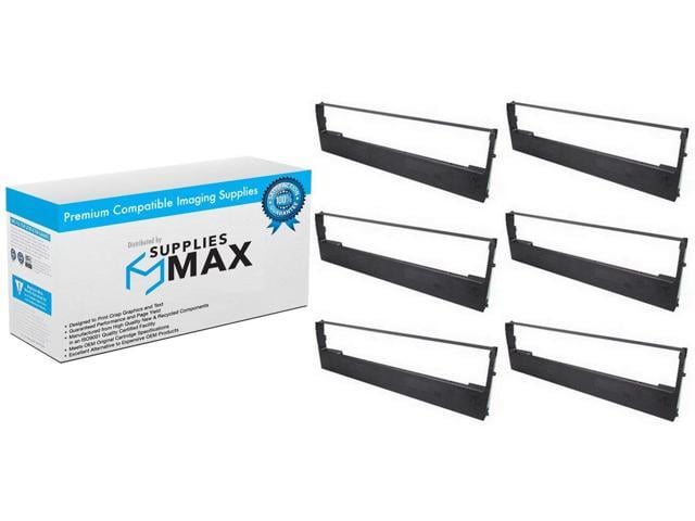 SuppliesMAX Compatible Replacement for NCR 5032 Black Printer Ribbons (6/PK) (340951)