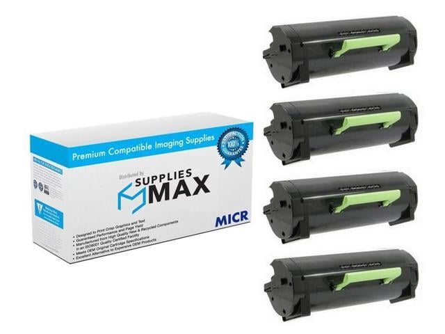 SuppliesMAX Compatible MICR Replacement for Lexmark MS-710/MS-711/MS-810/MS-811/MS-812 Series High Yield Toner Cartridge (4/PK-25000 Page Yield)...