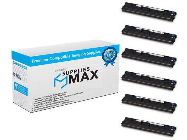 SuppliesMAX Compatible Replacement for Okidata MICROLINE 760/MICROLINE 6100/MICROLINE 6300/6300FB/6300FB-SC/MICROLINE 7100 Black Printer Ribbons...