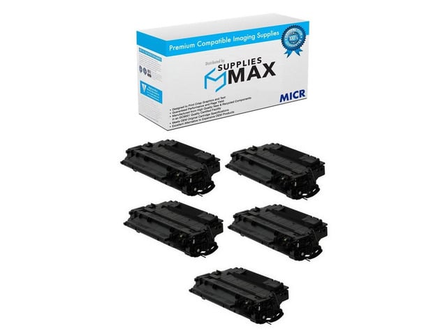 HP SuppliesMAX Compatible MICR Replacement for HP Laser Jet Enterprise P3010/P3015/P3015D/P3015DN/P3015N/P3015X/P3016/M521DN/M525DN Toner Cartridge...