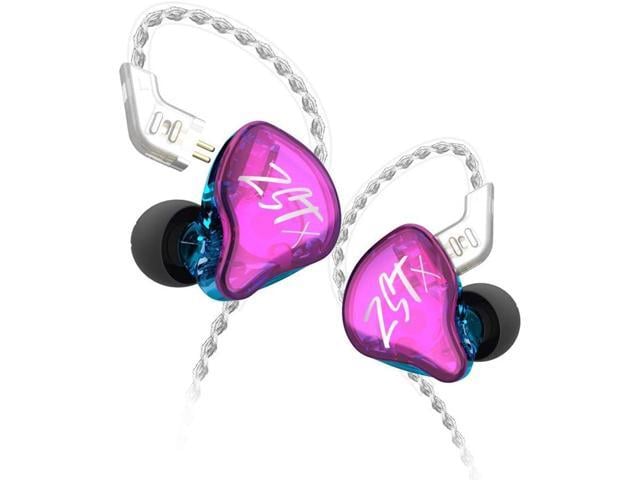 KZ ZST X in-Ear Monitors, Upgraded Dynamic Hybrid Dual Driver ZSTX Earphones, HiFi Stereo IEM Wired Earbuds/Headphones with Detachable Cable for...