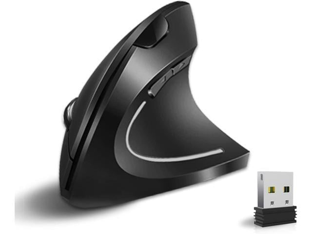 Vassink Ergonomic Mouse, Rechargeable Wireless Mouse, 2.4GHz Rechargeable Wireless Vertical Optical Mice with USB Receiver, 6 Buttons,...