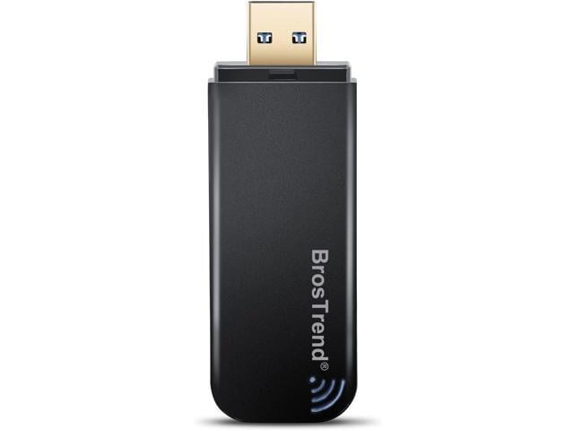 BrosTrend 1200Mbps USB WiFi Network Adapter for Laptop, Desktop PC of Windows 11/10/8/7, USB 3.0, Wireless Adaptador AC1200 Dual Band 5GHz/2.4GHz