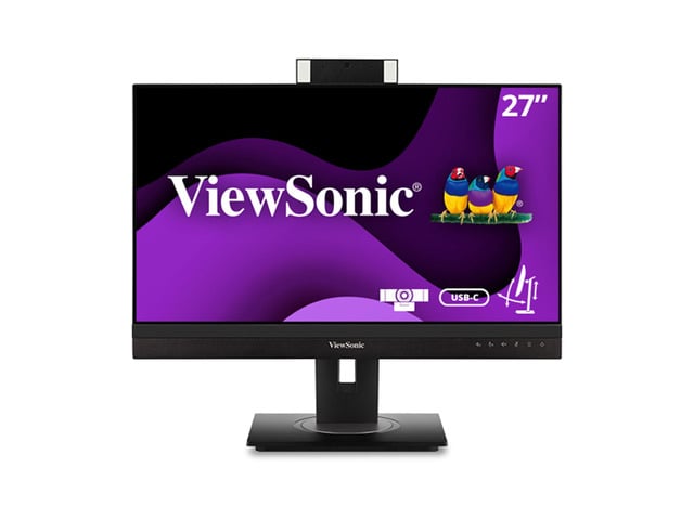 ViewSonic VG2756V-2K 24 Inch 1440p Video Conference Monitor with Webcam