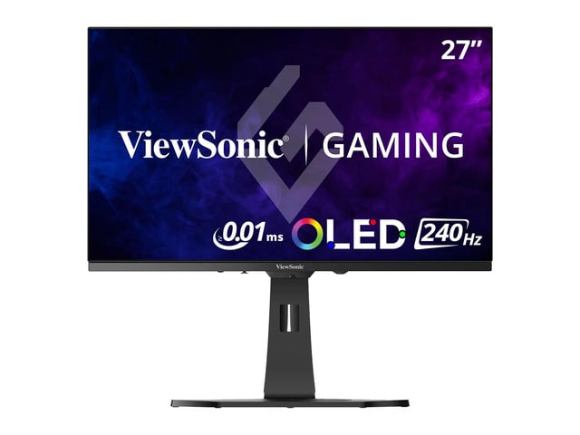 ViewSonic XG272-2K-OLED 27 Inch 1440p 240Hz White Gaming Ergonomic RGB OLED Monitor with up to 0.01ms, AMD FreeSync Premium, G-Sync Compatibility,...