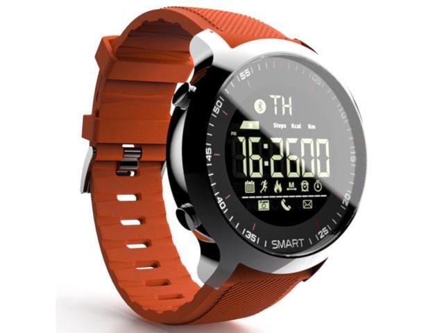 Lokmat MK18 1.1 inch Circle Screen IP68 Waterproof Smart Watch, Support Information Reminder / Remote Camera / Walking Motion Monitor (Orange)