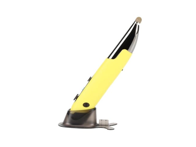 PR-A19 2.4GHz Wireless Charging Bluetooth Mouse Pen Type Shining Quiet Mouse(Yellow)