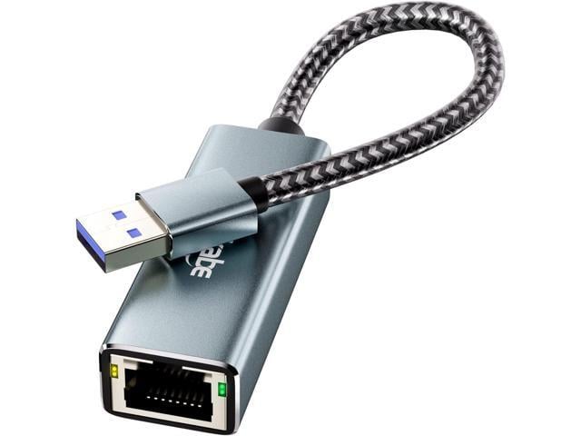 fairikabe USB 3.0 to Ethernet Adapter, USB 3.0 to RJ45 Gigabit NIC Network Adapter, USB Computer LAN Card Adapter for Laptop, Nintendo Switch, PC,...