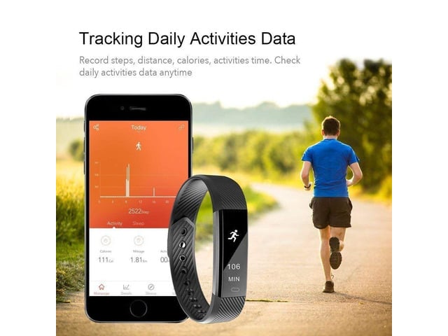 Vista SmartFit Slim Activity Tracker And Monitor Smart Watch With FREE Extra Band - MINT