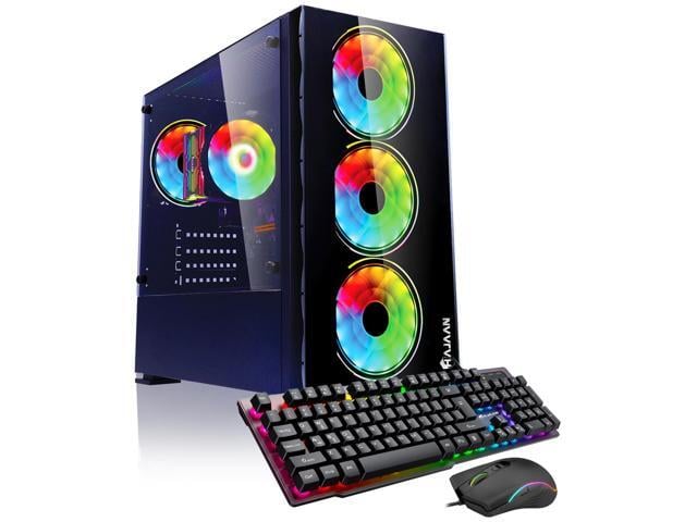 Intel HAJAAN BREEZE Gaming PC Desktop - NVIDIA GeForce RTX 4060 8GB GDDR6, Intel Core i5-12400F Processor, 32GB DDR4 RAM, 1TB SSD, Wifi, Windows 11 Pro