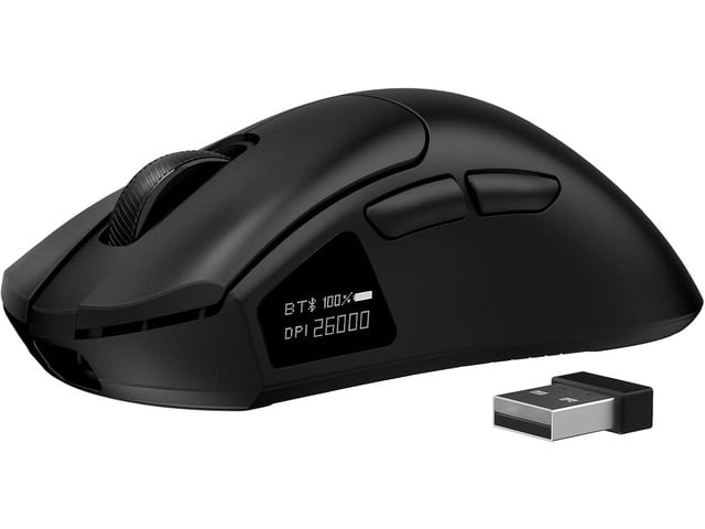 Wireless Gaming Mouse with Display, 57g Lightweight - 26K DPI Optical Sensor - 6 Programmable Buttons - 50 Hr Battery, Rechargeable, Tri-Mode...