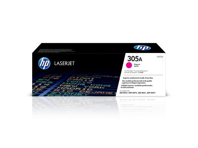 305A Magenta Toner Cartridge Printers Works with Printer Series: LaserJet Pro 300 M351, 300 MFP M375, 400 M451, 400 MFP M475 CE413A