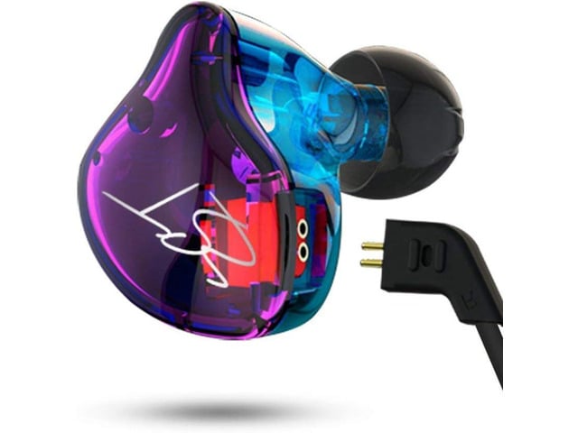Easy KZ ZST Colorful Hybrid Banlance Armature with Dynamic In-ear Earphone 1BA+1DD Hifi Headset (colorful ZST MIC)