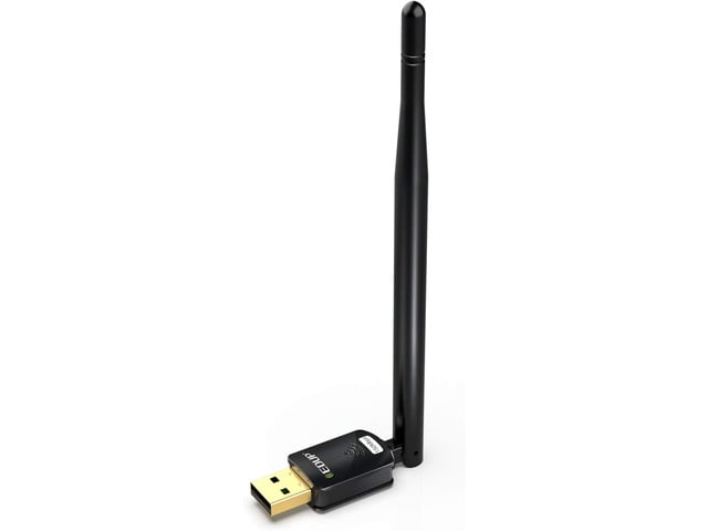 USB WiFi Adapter for PC, Wireless Network Adapter for Desktop- Dongle High Gain 6dBi Antenna Support Desktop Laptop Compatible with Windows...