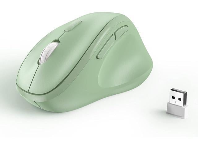 Ergonomic Wireless Mouse with USB Receiver for PC Computer, Laptop and Desktop, Ergo Vertical Mouse with Silent Clicks Long Battery Life, Up to...
