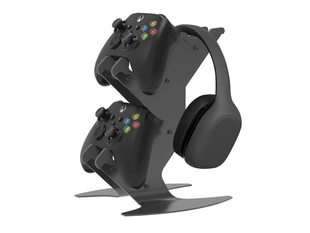 Controller Holder, Game Controller Rack Headset Stand for Xbox Series X S/Xbox one / PS5 / PS4 / NS/PC/Headset, Aluminum Metal Mount Universal...
