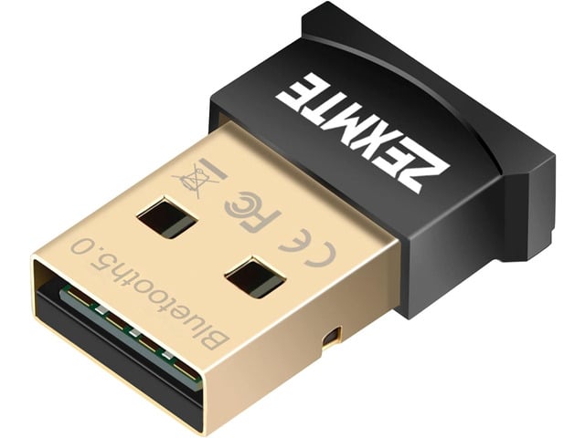 ZEXMTE USB Bluetooth Adapter 5.0 Bluetooth Dongle Bluetooth Receiver for PC Windows 10/8/7 for Desktop, Laptop, Mouse, Keyboard, Headsets, Speakers