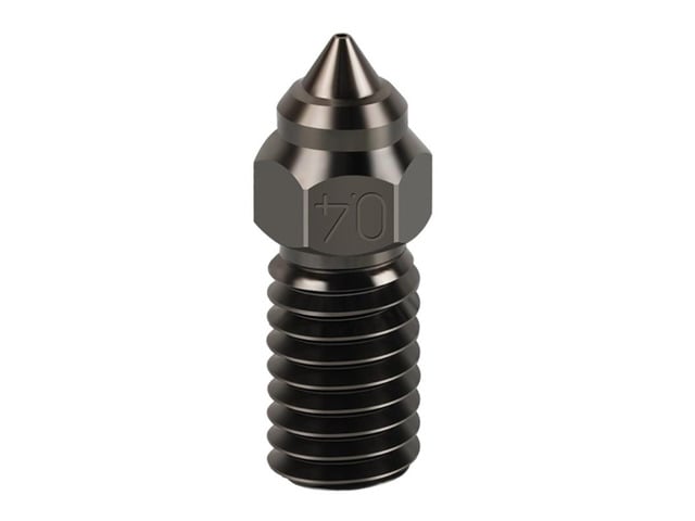 Hardness Nozzle for Neptune 4 Hardened Stainless Steel Brass 0.4mm Threaded 3D Printer Nozzles Replacement(hard steel)
