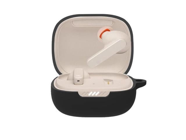 Soft Silicone Earphone for shell for LIVE Full Protective for Wireless Headset Protective Storage Carrying Pouc(Black)