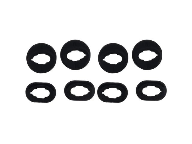 8 Pieces Silicone Ear Buds Gels Eartips Headset for -Galaxy Buds live(Black)