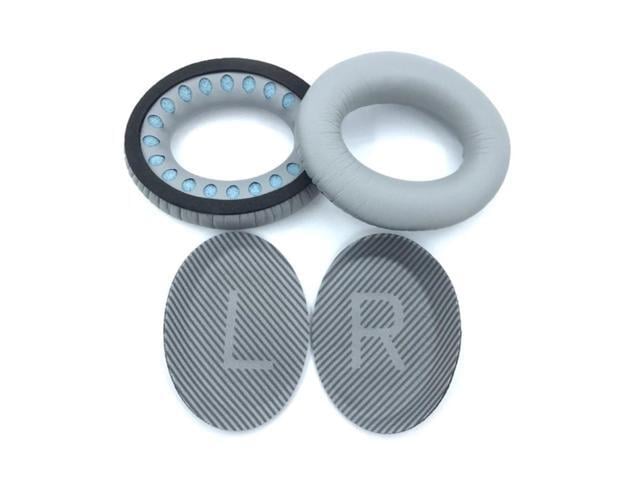 Replacement Ear Pads Soft Cushion Cover Earpads for QC25 QC35 Quiet Gaming Headset Headphones Earcap Cover(A2E QC15 QC25) (Gray)