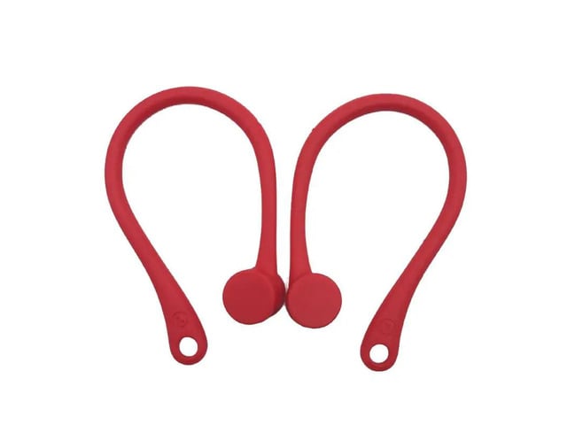 Earphone Hooks Universal Design Bluetooth-compatible Headset Clamps for(Red)