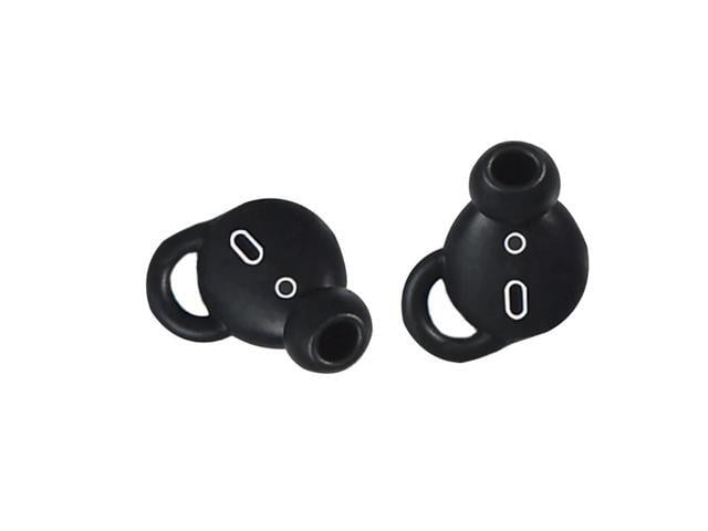 Ear Tips Earbuds for 1/2 & Earpods Headsets Silicone Anti-Drop Earbud Spare Parts Repairing Parts(Black)