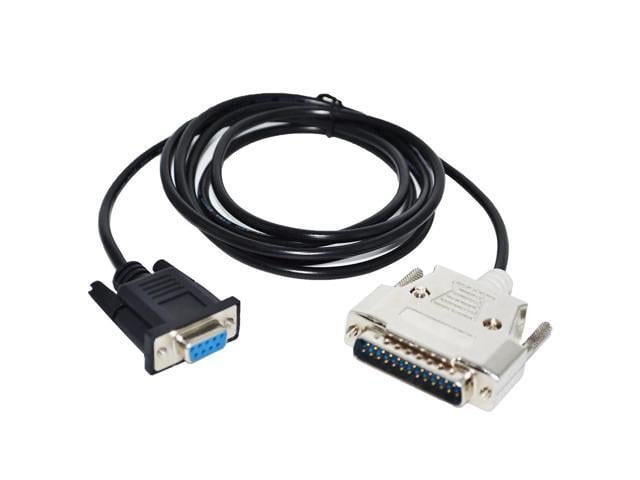 Epson RS232 DB9 D-SUB 9 PIN FEMALE TO DB25 25PIN MALE CONNECTOR ADAPTER CONVERTER SERIAL PRINTER CABLE FOR EPSON TM-T88V PRINTER 5M Length