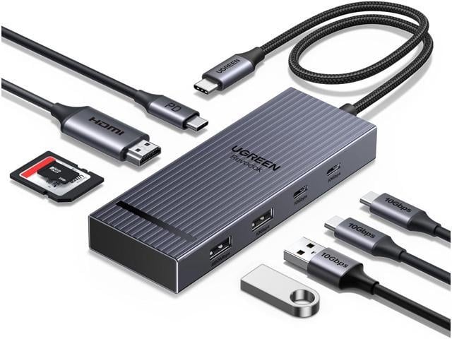 Apple UGREEN Revodok Pro USB C Hub for Laptop 8 in 1 MacBook Docking Station 4K 60Hz HDMI, 100W PD Charging, USB-C & USB-A 10Gbps Data Ports, SD/TF Card...