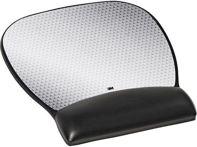 3M Precise Mouse Pad with Gel Wrist Rest, Vertex, 9.2 in x 8.7 in Optical Mouse Performance and Battery Saving Design