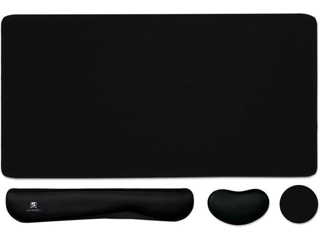 4-in-1 Large Gaming Mouse Pad, Keyboard Wrist Rest Pad & Wrist Support Mousepad Set, Extended Desk Pad Waterproof Desk Mat for Home Office Study...