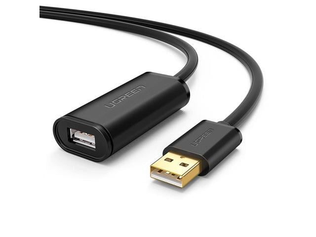 UGREEN USB Extension Cable, USB 2.0 Active Repeater USB Male to Female Lead With Signal Amplification Active Cord for Printers, Keyboards,Game...