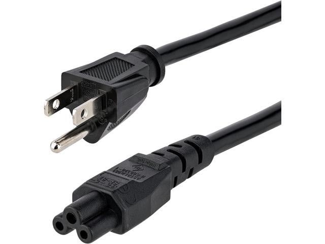 6ft (1.8m) Laptop Power Cord NEMA 5-15P to C5 (Mickey Mouse) 10A 125V 18AWG Laptop Replacement Cord Laptop Charger Cord Laptop Power Brick Cord -...