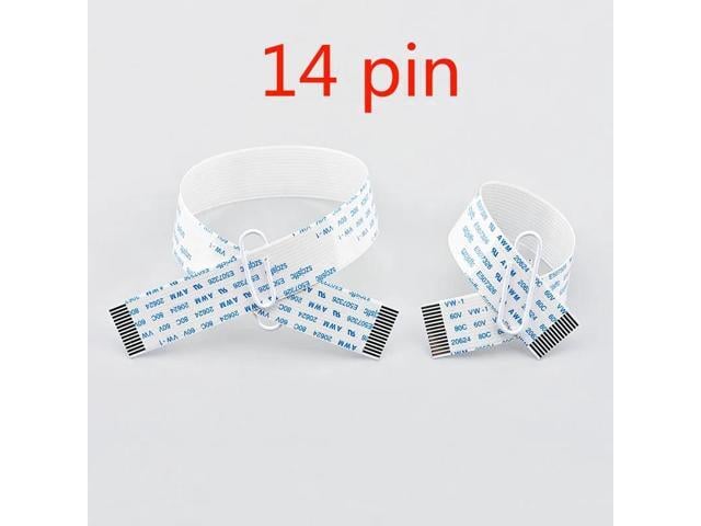 Epson 10PCS Print head flat data cable 14Pin forepson-4720 i3200 EPS3200 Solvent UV flatbed printer printhead flat data cable 14Pin(25cm)