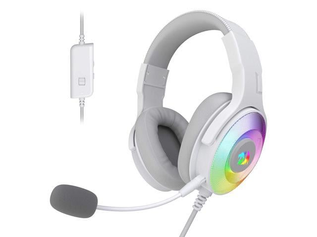 Redragon H350 Pandora RGB Wired Gaming Headset, Dynamic RGB Backlight - Stereo Surround-Sound - 50MM Drivers - Detachable Microphone, Over-Ear...