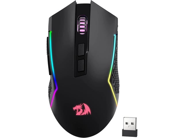 Redragon M693 Wireless Bluetooth Gaming Mouse, 8000 DPI Wired/Wireless Gamer Mouse w/ 3-Mode Connection, BT & 2.4G Wireless, 7 Macro Buttons,...
