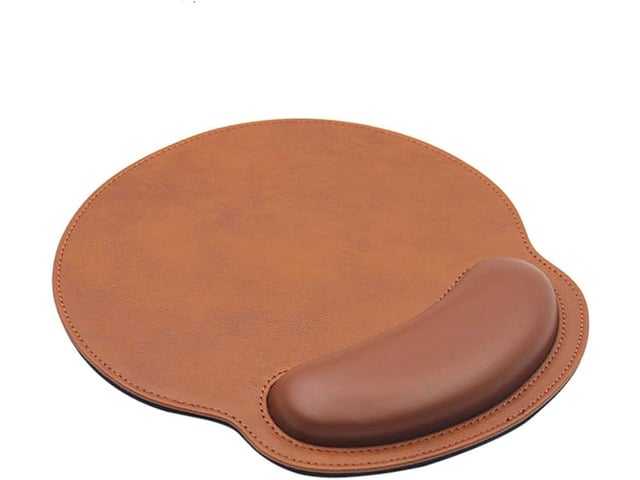Ergonomic PU Leather Mouse Pad with Wrist Support,Comfort Memory Foam,Waterproof SurfaceNon- Slip Rubber Base for Computer Laptop & Mac,Lightweight...