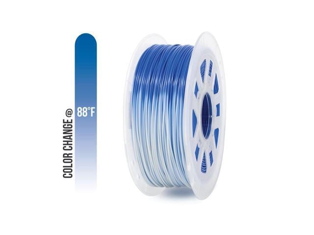 Gizmo Dorks 1.75mm PLA Filament, 1 kg for 3D Printers, Color Change Blue to White