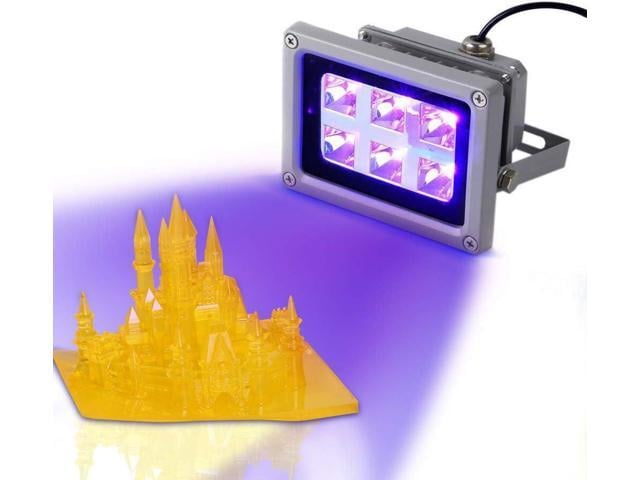 3D Printer UV Resin Curing Light for SLA/DLP/LCD 3D Printing, Solidify Photosensitive Resin, 405nm UV LED Lights with 60w Output Affect
