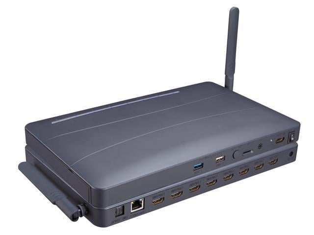 8 Way HDMI Media Video Player 4K HDMI Multi Media TF USB Flash Drive Player Android Multi Media Box for TV Stores Presentation(With AU Plug)