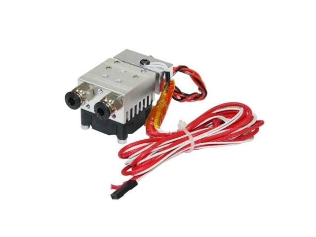 2 in 1 Out Extruder 12V/24V 40W for 3D Printer 1.75mm Filament Multi-Extrusion Hotend for MK8 Extruder Accessory(24V)