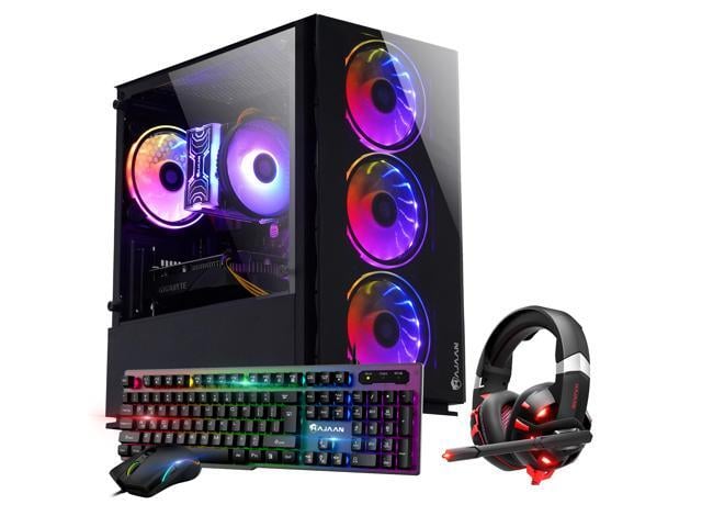 Intel Gaming Tower Desktop PC - Intel Core i3 Processor Processor 3.6GHz, 32GB DDR4 RAM, 2TB SSD, NVIDIA GeForce GTX 1650 4GB GDDR5, WiFi Ready, HDMI,...