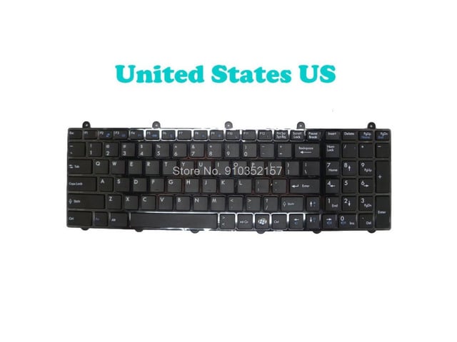 MSI US English Keyboard For MSI GT783 GT780 S1N-3UUS2N1-SA0 V123322BK1 MS-1761 GT780D GT780DX GT780DXR GT780R GT783R GX780 GX780R